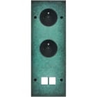 MODELEC - Façade Fascination Laiton Jade Triple Verticale PC Pc M2 à Vis