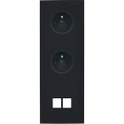 MODELEC - Façade Désir Noir Mat Triple Verticale PC Pc 2 Medias