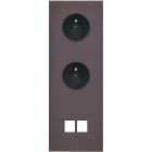 MODELEC - Façade Désir Anthracite Mat Triple Verticale PC Pc 2 Medias