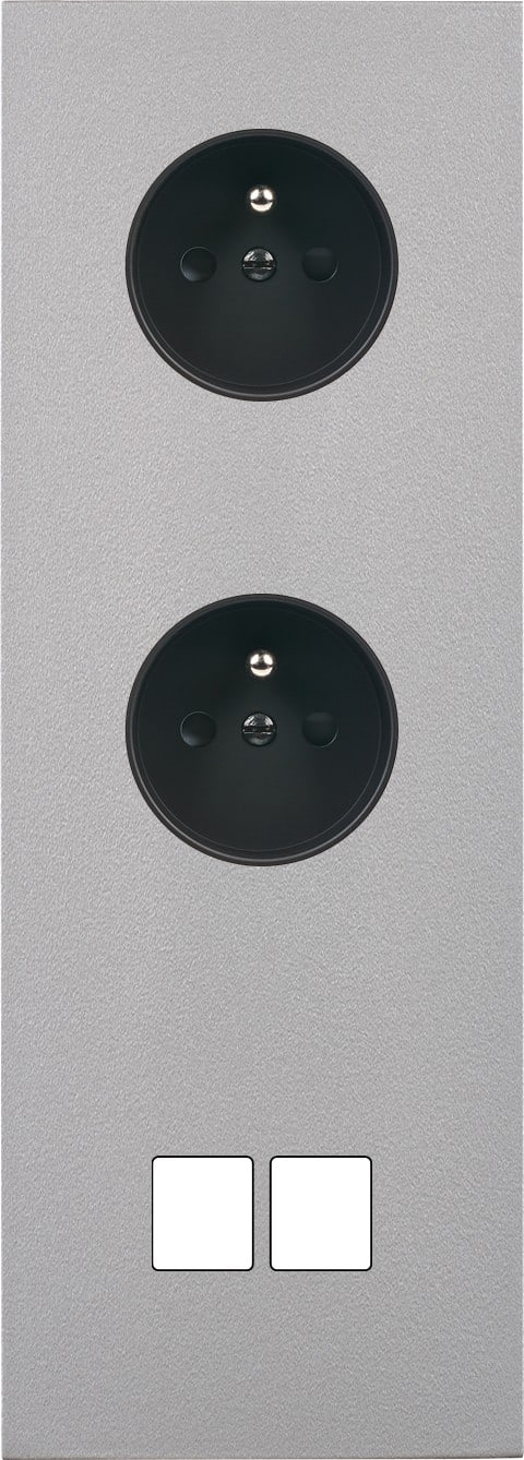 MODELEC - Façade Désir Alu Mat Triple Verticale PC Pc 2 Medias
