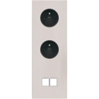 MODELEC - Façade Désir Gris Perle Mat Triple Verticale PC Pc 2 Medias