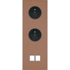 MODELEC - Façade Désir Moka Mat Triple Verticale PC Pc 2 Medias