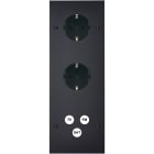 MODELEC - Façade Confidence Laiton Noir Mat Triple Verticale Pckpckc3 V