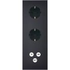 MODELEC - Façade Confidence Laiton Noir Mat Triple Verticale PCK Pck C3