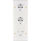 MODELEC - Façade Confidence Laiton Blanc Email Triple Verticalepckpckc3 V