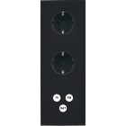 MODELEC - Façade Désir Noir Mat Triple Verticale PCK Pck C3