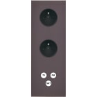 MODELEC - Façade Désir Anthracite Mat Triple Verticale PC Pc Tv-Fm-Sat