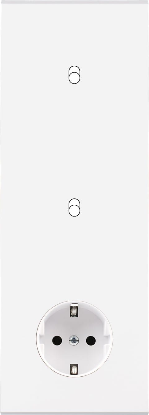 MODELEC - Façade Confidence Laiton Blanc Triple Verticale B1 B1 Pck