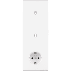 MODELEC - Façade Confidence Laiton Blanc Triple Verticale B1 B1 Pck