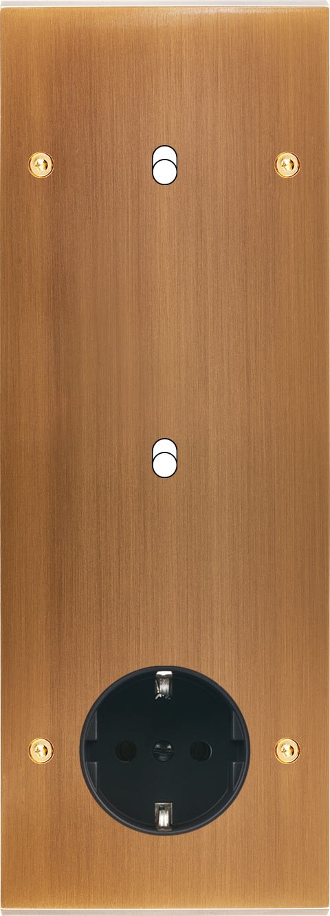 MODELEC - Façade Confidence Laiton Bronze Triple Verticale B1B1Pck V