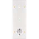 MODELEC - Façade Confidence Laiton Blanc Email Triple Verticale B1B1Pck V