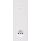 MODELEC - Façade Désir Blanc Mat Triple Verticale 1 Basculeur 1 Basculeur Pc