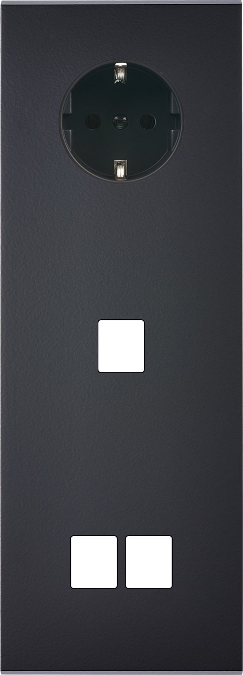 MODELEC - Façade Confidence Laiton Noir Mat Mat Triple Verticale PCK M1 M2 Magnetique