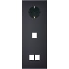 MODELEC - Façade Confidence Laiton Noir Mat Mat Triple Verticale PCK M1 M2 Magnetique