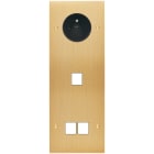 MODELEC - Façade Confidence Laiton Brosse Triple Verticale PC M1 M2 Vis