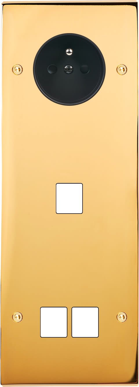 MODELEC - Façade Confidence Laiton Or Miroir Triple Verticale PC M1 M2 Vis