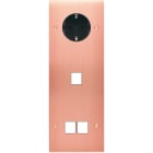 MODELEC - Façade Confidence Laiton Cuivre Satine Triple Verticale PCK M1 M2 à Vis