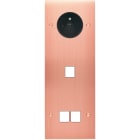 MODELEC - Façade Confidence Laiton Cuivre Satine Triple Verticale PC M1 M2 Vis