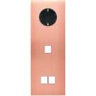 MODELEC - Façade Confidence Laiton Cuivre Satine Triple Verticale PCK M1 M2 Magnetique