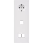 MODELEC - Façade Désir Blanc Mat Triple Verticale PCK M1 M2