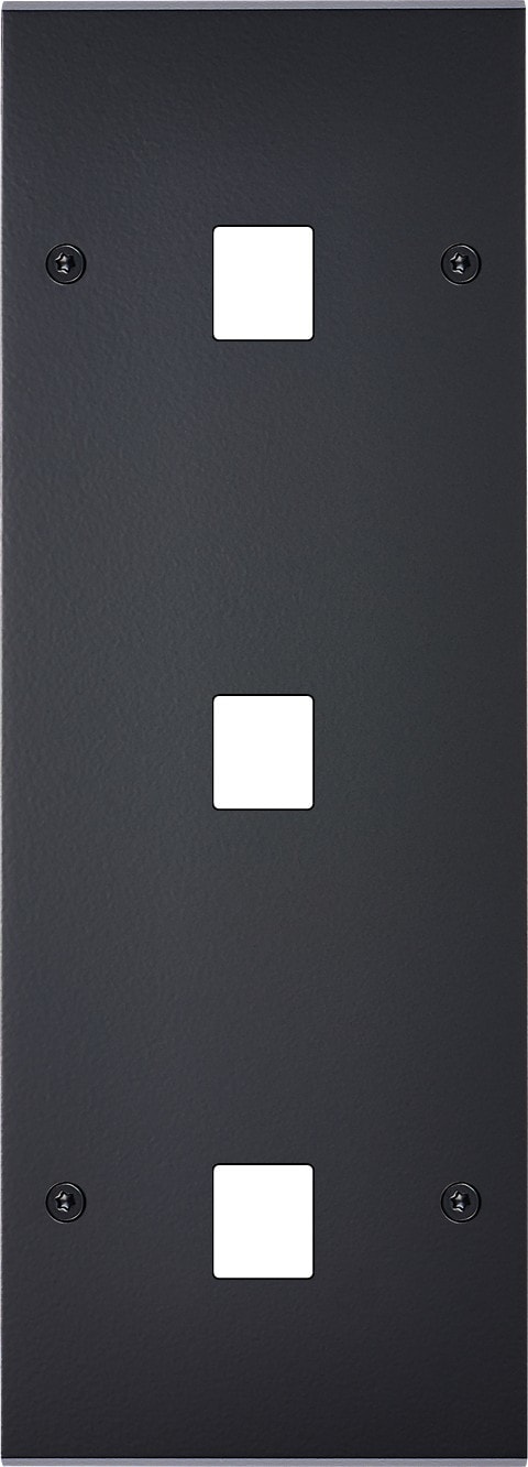 MODELEC - Façade Confidence Laiton Noir Mat Triple Verticale M1 M1 M1 à Vis
