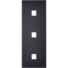 MODELEC - Façade Confidence Laiton Noir Mat Triple Verticale M1 M1 M1 à Vis