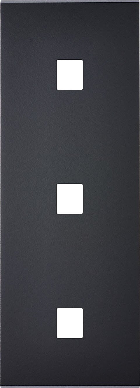 MODELEC - Façade Confidence Laiton Noir Triple Verticale M1 M1 M1