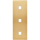 MODELEC - Façade Confidence Laiton Brosse Triple Verticale M1 M1 M1