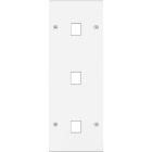 MODELEC - Façade Confidence Laiton Blanc Mat Triple Verticale M1 M1 M1 à Vis