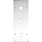 MODELEC - Façade Confidence Laiton Chrome Triple Verticale M1 M1 M1 à Vis