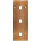 MODELEC - Façade Confidence Laiton Vieux Bronze Triple Verticale M1 M1 M1 à Vis