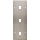 MODELEC - Façade Confidence Laiton Nickel Satine Triple Verticale M1 M1 M1 à Vis