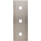 MODELEC - Façade Confidence Laiton Nickel Satine Triple Verticale M1 M1 M1