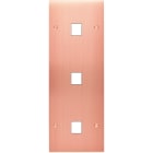 MODELEC - Façade Confidence Laiton Cuivre Satine Triple Verticale M1 M1 M1 à Vis