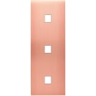 MODELEC - Façade Confidence Laiton Cuivre Satine Triple Verticale M1 M1 M1
