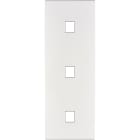 MODELEC - Façade Confidence Laiton Blanc Email Triple Verticale M1 M1 M1