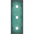 MODELEC - Façade Fascination Laiton Jade Triple Verticale M1 M1 M1 à Vis