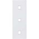 MODELEC - Façade "M" Blanc Mat Triple Verticale 1 Media 1 Media 1 Media magnétique
