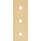 MODELEC - Façade "M" Laiton Miroir Triple Verticale 1 Media 1 Media 1 Media magnétique