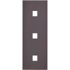MODELEC - Façade Désir Anthracite Mat Triple Verticale 1 Media 1 Media 1 Media