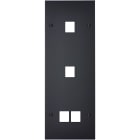 MODELEC - Façade Confidence Laiton Noir Mat Triple Verticale M1 M1 M2 à Vis