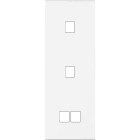 MODELEC - Façade Confidence Laiton Blanc Triple Verticale M1 M1 M2