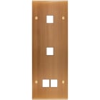 MODELEC - Façade Confidence Laiton Vieux Bronze Triple Verticale M1 M1 M2 à Vis