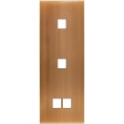 MODELEC - Façade Confidence Laiton Vieux Bronze Triple Verticale M1 M1 M2