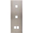 MODELEC - Façade Confidence Laiton Nickel Satine Triple Verticale M1 M1 M2