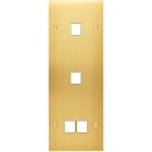 MODELEC - Façade Confidence Laiton Satine Triple Verticale M1 M1 M2 à Vis