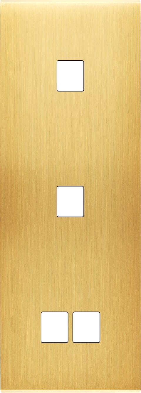 MODELEC - Façade Confidence Laiton Sat Triple Verticale M1 M1 M2