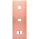 MODELEC - Façade Confidence Laiton Cuivre Satine Triple Verticale M1 M1 M2