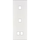 MODELEC - Façade Confidence Laiton Blanc Email Triple Verticale M1 M1 M2