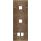 MODELEC - Façade Fascination Laiton Coslan Triple Verticale M1 M1 M2 à Vis